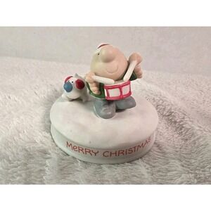 Ziggy & Fuzzy Merry Christmas Drummer Boy porcelain figurine